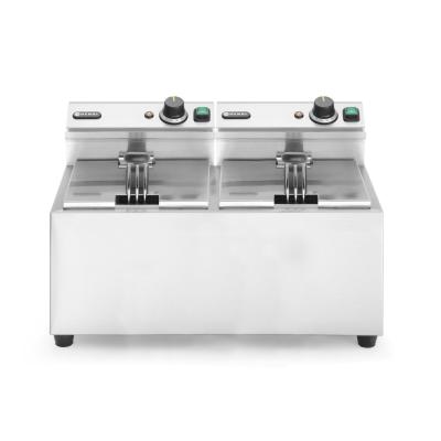 Ruční fritéza, 2 × 8 l, HENDI, Profi Line, 16L, 230V/7000W, 605x460x(H)369mm | 207307